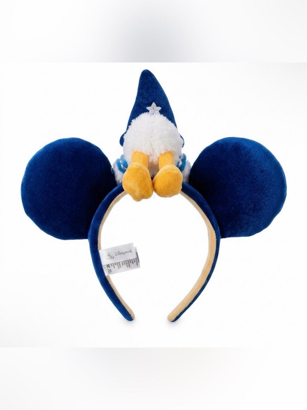 New Genuine Disney Parks Hong Kong Minnie Ears Magic Donald Duck Plush Headband - Picture 2 of 11